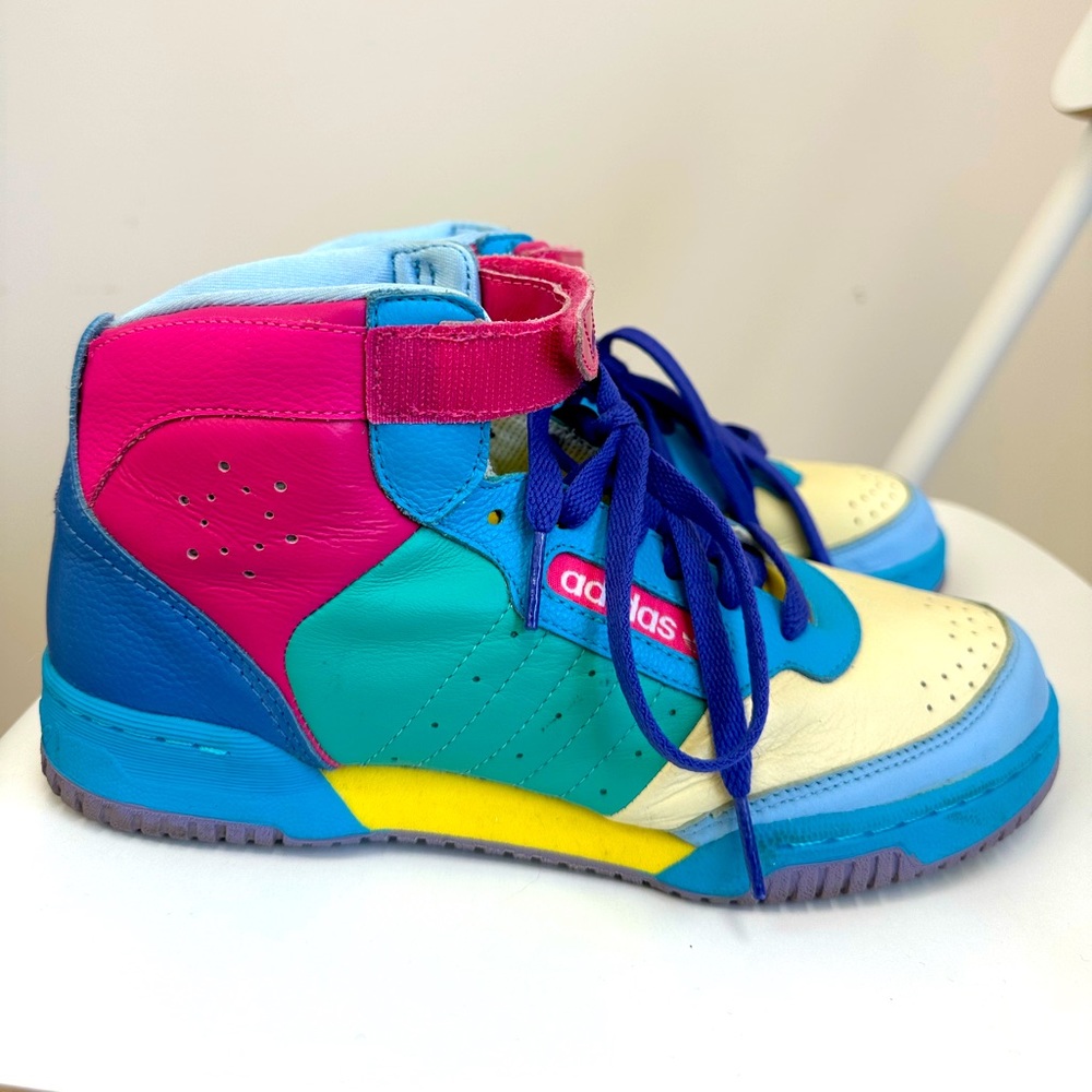 *Rare* Multi-Coloured Adidas high-top sneakers
